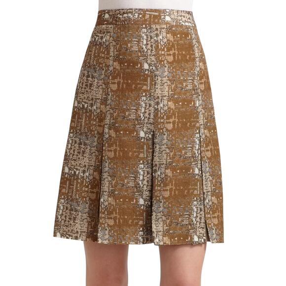 TORY BURCH Hull Skirt Brown Blackwatch 2|XS - Picture 2 of 9